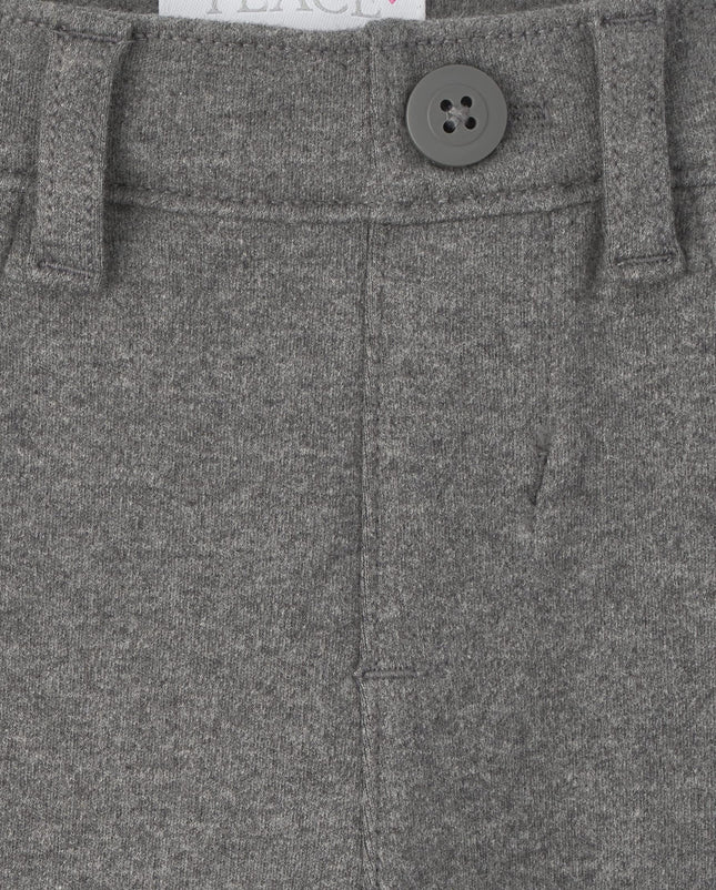 Jegging en ponte pour filles The Children's Place, gris chiné foncé, 18