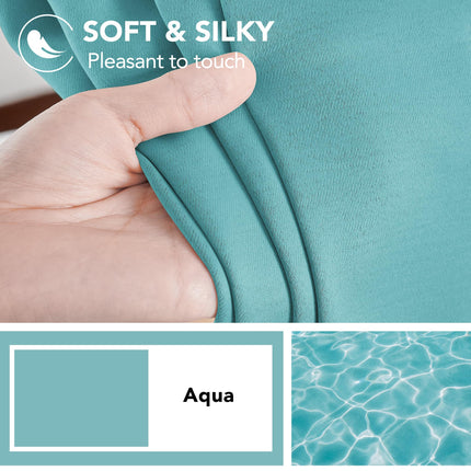 Cortinas Opacas Deconovo con Pestaña Trasera y Bolsillo para Barra para Dormitorio, Cortinas Largas con Aislamiento Térmico de 70 Pulgadas de Ancho para Sala de Estar, 70x84 Pulgadas, Verde Salvia, 2 Paneles