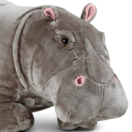Melissa & Doug Giant Hippopotamus - Lifelike Stuffed Animal (Over 2 feet Long)