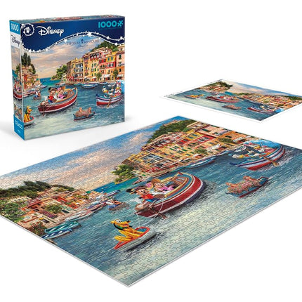 Ceaco - Thomas Kinkade - Disney - Mickey & Minnie in Italy - 1000 Piece Jigsaw Puzzle