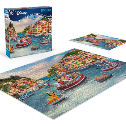 Ceaco - Thomas Kinkade - Disney - Mickey & Minnie in Italy - 1000 Piece Jigsaw Puzzle