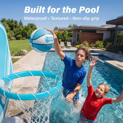 GoSports Water Basketballs 2 Pack - Size 3 (7 Inch), Great for Swimming Pool Basketball Hoops