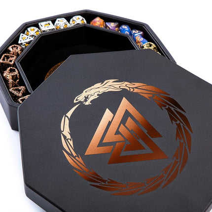 Premium Dice Tray for DND Valknut & Dragon Design 