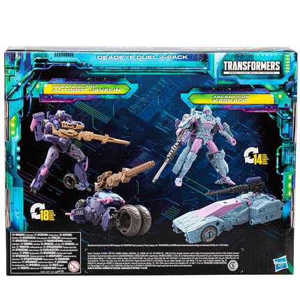 Transformers Legacy Evolution Deadeye Duel 2-Pack 5.5” Senate Guard Autobot Javelin & Ascenticon Kaskade Action Figures