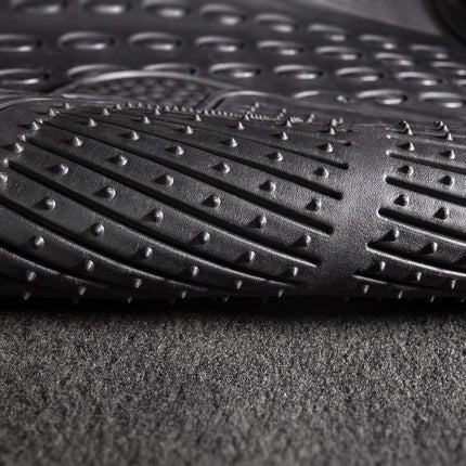FH Group Car Floor Mats - Heavy-Duty Rubber Floor Mats for Cars, Universal Fit Rear Set, Trimmable Automotive Floor Mats, Climaproof Floor Mats for Most Sedan, SUV, Truck Floor Mats Black