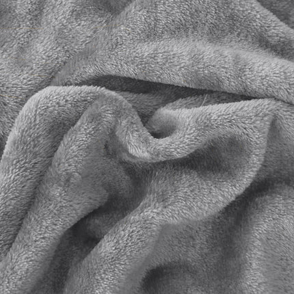 Elegant Comfort Luxuriously Soft 4-Piece Velvet Plush Flannel Sheet Set - Premium Quality - Cozy Warm, Anti-Static, Non Pilling Fuzzy Velvet Flannel Fleece Deep Pocket Sheet Set - Twin XL, Gray