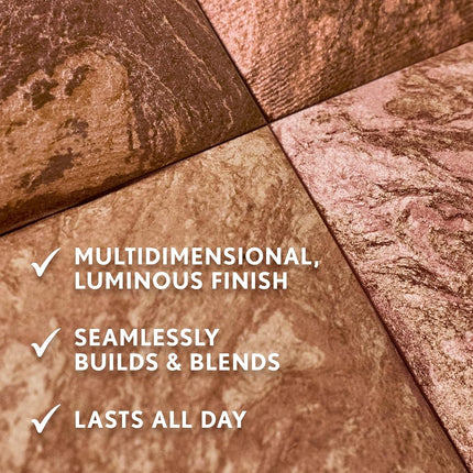COVERGIRL TruBlend Skin Enhancer Baked Luminous Bronzer, with Hyaluronic Acid & White Rose Extract, Blends Seamlessly - 320 Caramel (Medium Bronze with Copper Swirls)
