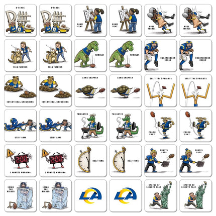 YouTheFan NFL Los Angeles Rams Licensed Memory Match Game