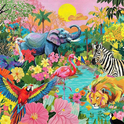 Springbok Puzzle de 1000 Piezas de Selva Tropical para Adultos – Póster Incluido – Rompecabezas de Naturaleza Exótica exuberante – Piezas de Corte Único – Hecho en EE. UU.