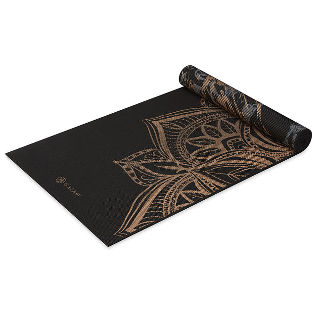 Gaiam Yoga Mat Premium Print Reversible Extra Thic