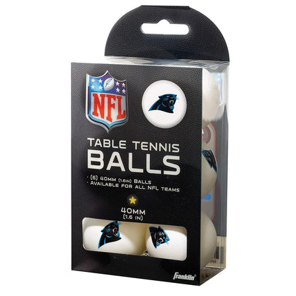 Franklin Sports NFL Carolina Panthers Franklin Table Tennis Balls 6 pack