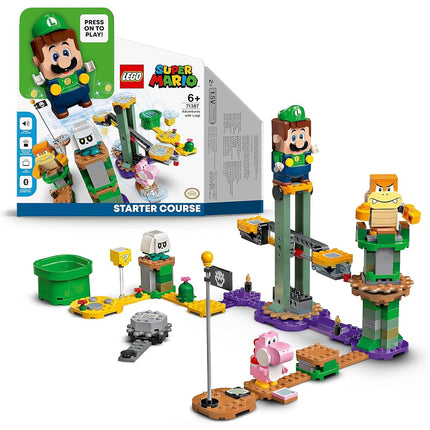 LEGO Super Mario Adventures with Luigi Starter Course Toy for Kids, Interactive Figure and Buildable Game Set, Girls & Boys Gifts Age 6 Plus, Creative Toys 71387