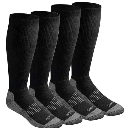Calcetines Dickies de compresión ligera, cómodos, hasta la pantorrilla, de hombre, disponibles en M-XXL (2, 4 pares), negros (4 pares), talla L