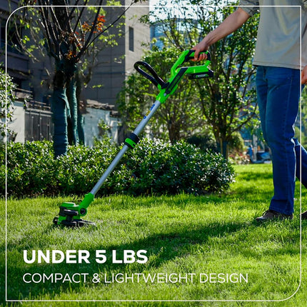 Greenworks 40V 13-Inch Cordless String Trimmer/Edger and Leaf Blower Combo Kit + 3 Bonus Spools, 2.0Ah Battery and Charger Included