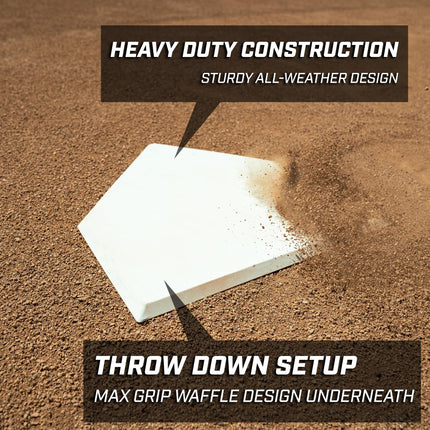 GoSports Baseball & Softball 4 Piece Premium Base Set - Heavy-Duty for Athletes