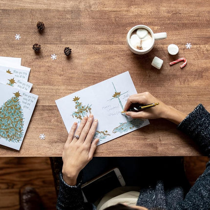 Dayspring Tree to Cross - 18 Premium Christmas Greeting Cards - Special Edition, Multi, 4 3/4" x 6 7/8"