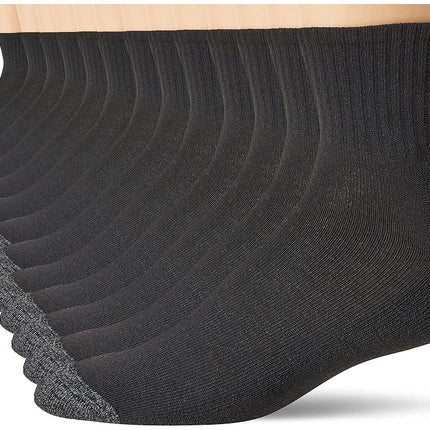 Gildan Men'S Polyester Half Cushion Ankle Socks, 1