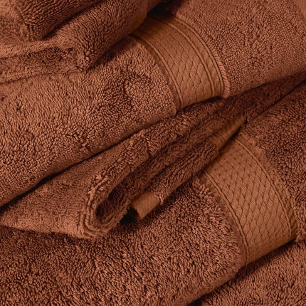 Home City, 100% Cotton, Towel Set, Rust - Towel
