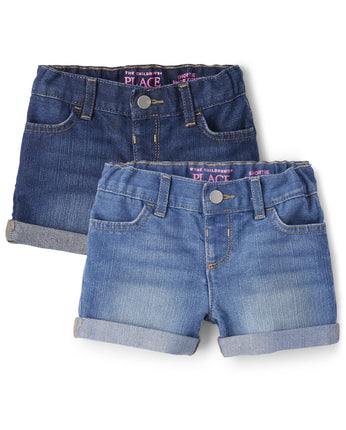 The Children's Place Baby Toddler Girls Denim Shor
