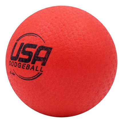 Baden USA Dodgeball – Soft Lightweight Dodge Ball with Textured Grip, Durable Flexible Construction for PE, Schools, Clubs & Recreational Play – Approved by USA Dodgeball (Red)