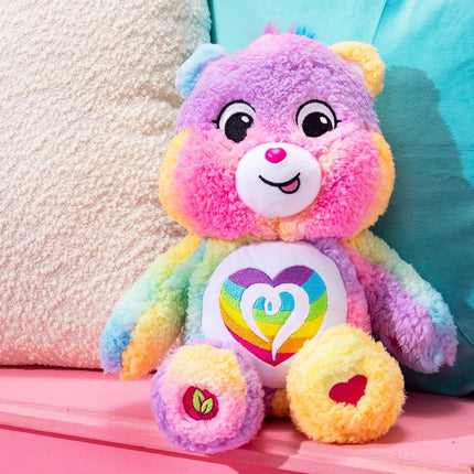 Basic Fun Care Bears 35cm Medium Plush – Togetherness Bear Cosy Collection – Super Soft Eco-Friendly Toy with Belly Badge – Huggable Collectible for Kids & Fans, 14"