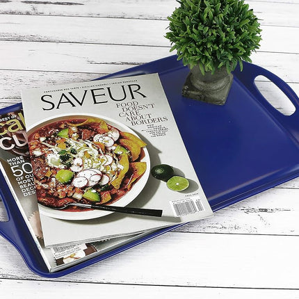 Calypso Basics by Reston Lloyd Melamine Rectangular Tray, Indigo