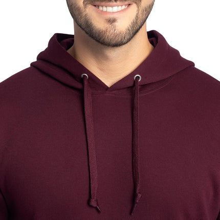 Fruit of the Loom Unisex's Eversoft Fleece Hoodies, Full Zip, Moisture Wicking & Breathable, Sizes S-4x Shirt, Maroon Pullover, Large