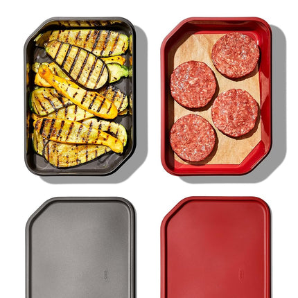 OXO Outdoor Grilling Prep and Carry System (6 Piece Set), 45.3 x 30.13 x 7.3 cm