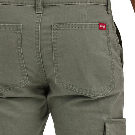 Wrangler Boys' Charge Cargo Pant, Olive, 4