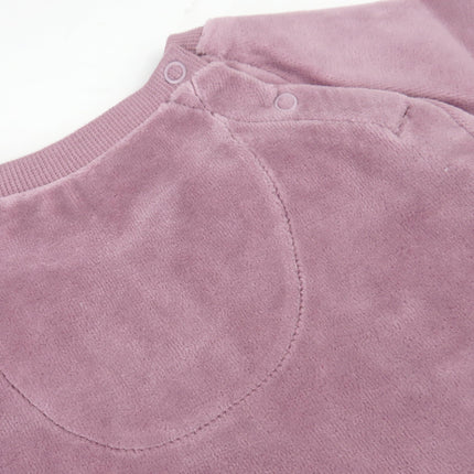 HonestBaby Velour Pullover Hoodie and Zip Front Sweatshirt and Jogger Sweatpants Set Baby, Toddler, Boys, Girls, Unisex, Dusty Lavendar, 24 Months, Dusty Lavendar, 24 Months