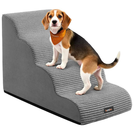 Feandrea Dog Stairs, 4 Steps, Pet Stairs, for Smal