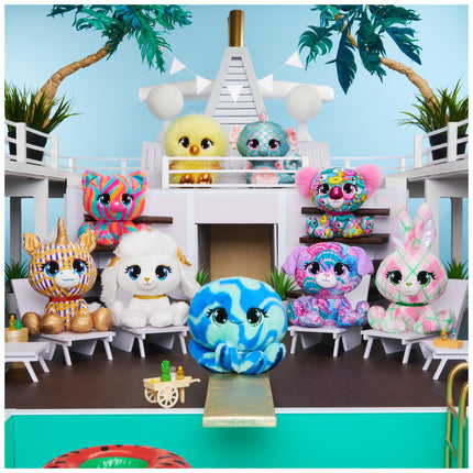 GUND P.Lushes Designer Fashion Pets Marina Coves Peluche Premium de Pulpo, Azul y Verde, 6 pulgadas