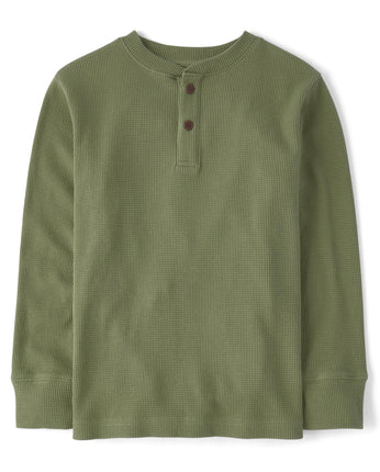 The Children's Place Boys' Long Sleeve Thermal Hen