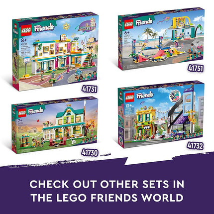 LEGO 41751 Friends Skate Park, Skateboard Toys for Kids, Girls and Boys Aged 6 Plus, Mini-Doll Playset with Toy Scooter and Wheelchair, Birthday Gift Idea, 2023 Characters