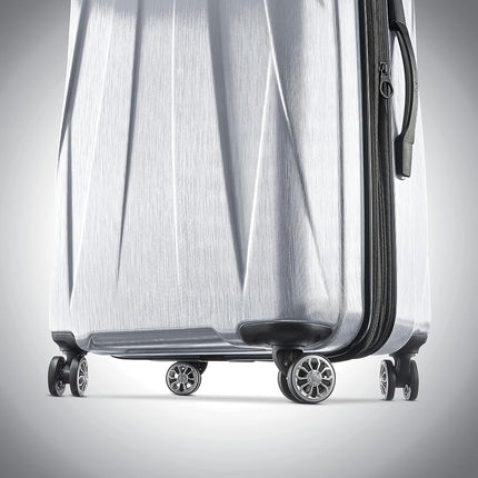 Samsonite Unisex-Adult Centric 2 Hardside Expandable Luggage with Spinners, Silver, Carry-On 20-Inch, Centric 2 Hardside Expandable Luggage with Spinners