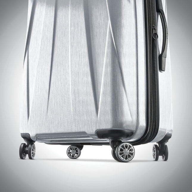 Samsonite Unisex-Adult Centric 2 Hardside Expandable Luggage with Spinners, Silver, Carry-On 20-Inch, Centric 2 Hardside Expandable Luggage with Spinners