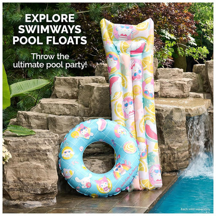 Swimways Hello Kitty Suntanner Pool Float, Inflatable Pool Floats & Kids Pool Toys, Swimming Pool Accessories & Beach Essentials for Teens Aged 14 & Up