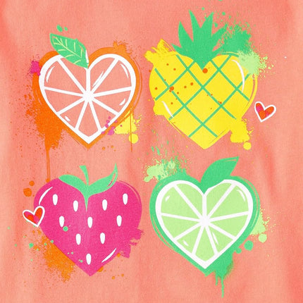 The Children's Place Boys' Gamer Short Sleeve Graphic T-Shirts,multipacks, Fruit Hearts/Drink/Butterfly, X-Small