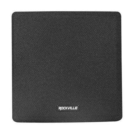 6 Rockville Cube 70v Black 3.5" Commercial Swivel Wall Mount Restaurant Speakers