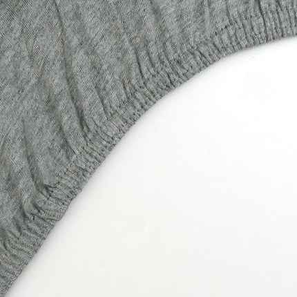 HonestBaby Organic Cotton Fitted Bassinet Sheet, Gray Heather, One Size