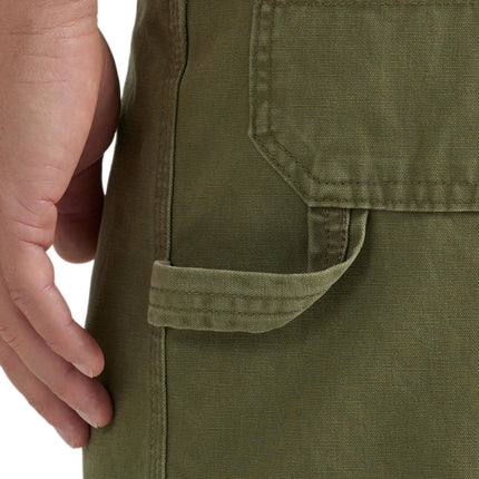 Wrangler Authentics Men's Loose Fit Carpenter Short, Burnt Olive, 34