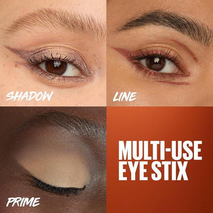 MAYBELLINE Color Tattoo Longwear Multi-Use 24HR Eye Shadow Stix, Rich, Long Lasting Eyeshadow, Eyeliner and Eye Primer Stick, I Am Authentic (Rose Gold Shimmer)