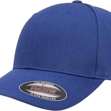 Flexfit Men's Cotton Twill Fitted Cap Baseball, Bl