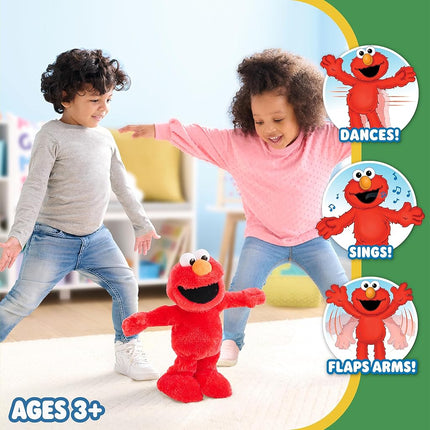 Sesame Street Elmo Slide Singing and Dancing 14-inch Plush