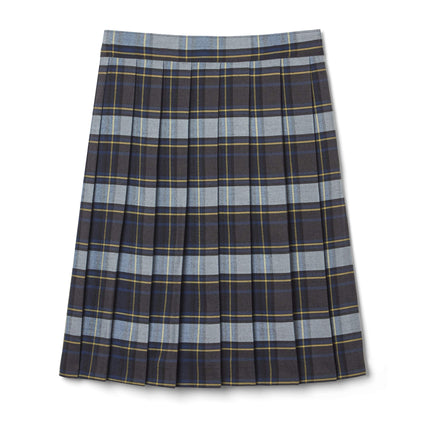 Falda plisada French Toast para niña, azul/dorado a cuadros, talla 20.5 Plus