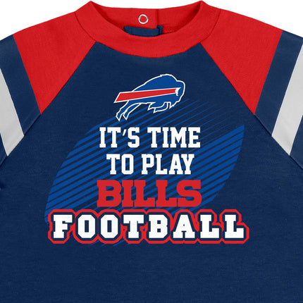 NFL Baby Boys Sleep 'N Play Footie, Buffalo Bills, 0-3 Months