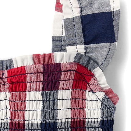 Vestido casual sin mangas para bebés y recién nacidas de The Children's Place, Americana Gingham, 0-3 meses