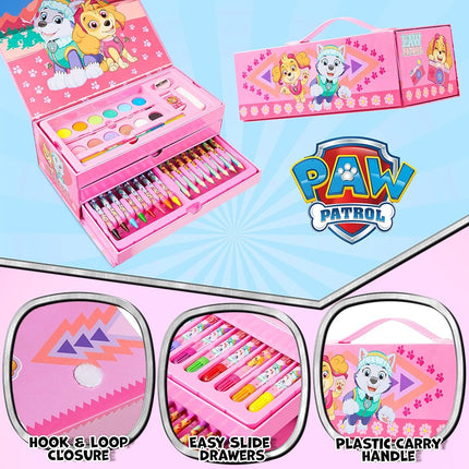 PAW PATROL Maletín de Pintura para Niños (Rosa)