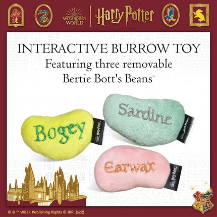 Harry Potter 10 Inch Bertie Botts Jelly Bean Burrow Pet Toy | Plush Dog Toy With Jelly Beans