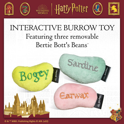 Harry Potter 10 Inch Bertie Botts Jelly Bean Burrow Pet Toy | Plush Dog Toy With Jelly Beans